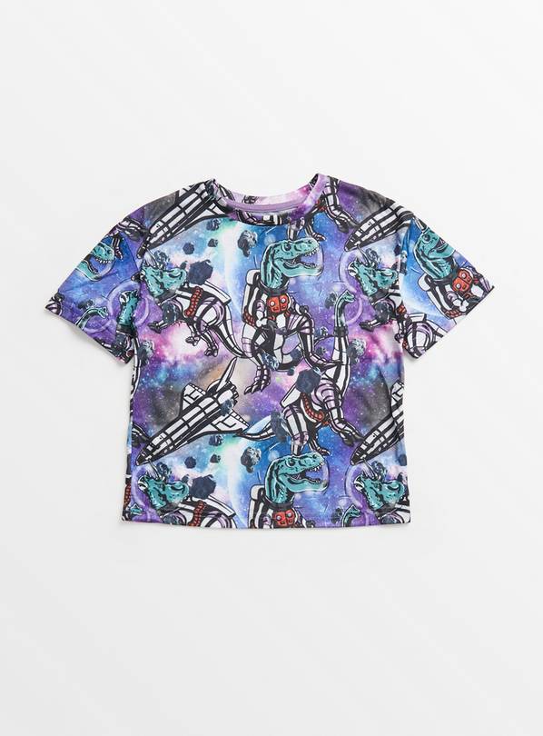 Dinosaurs In Space T-Shirt 12 years